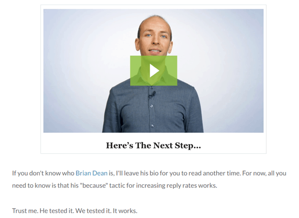 brian dean backlinko video screenshot - content marketing tips