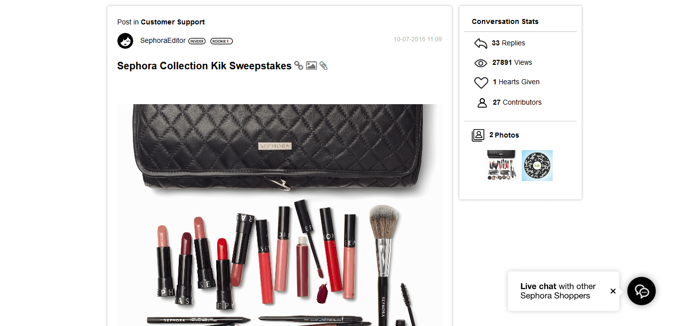 sephora lead generation tactics