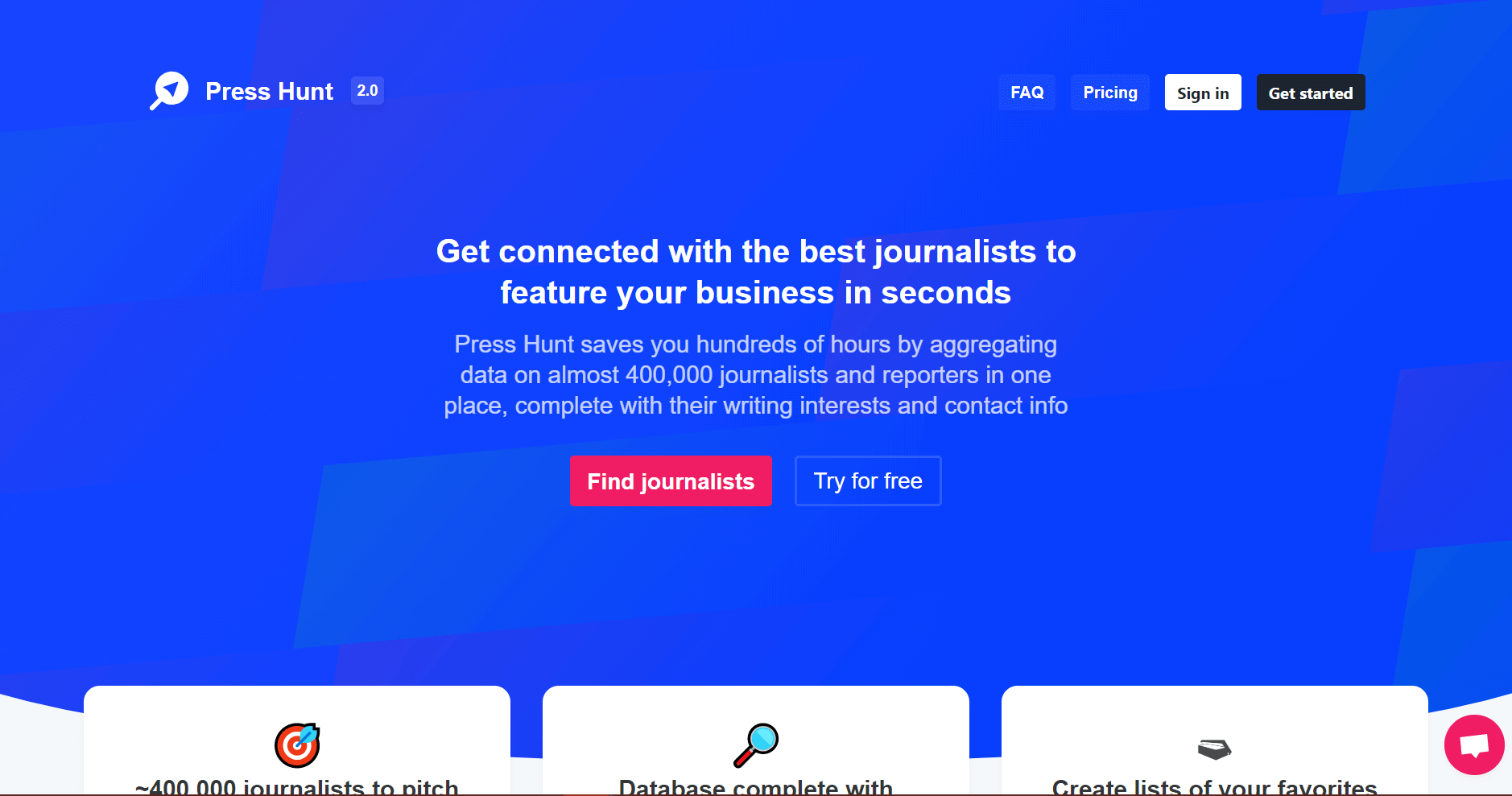 press hunt blogger outreach tools
