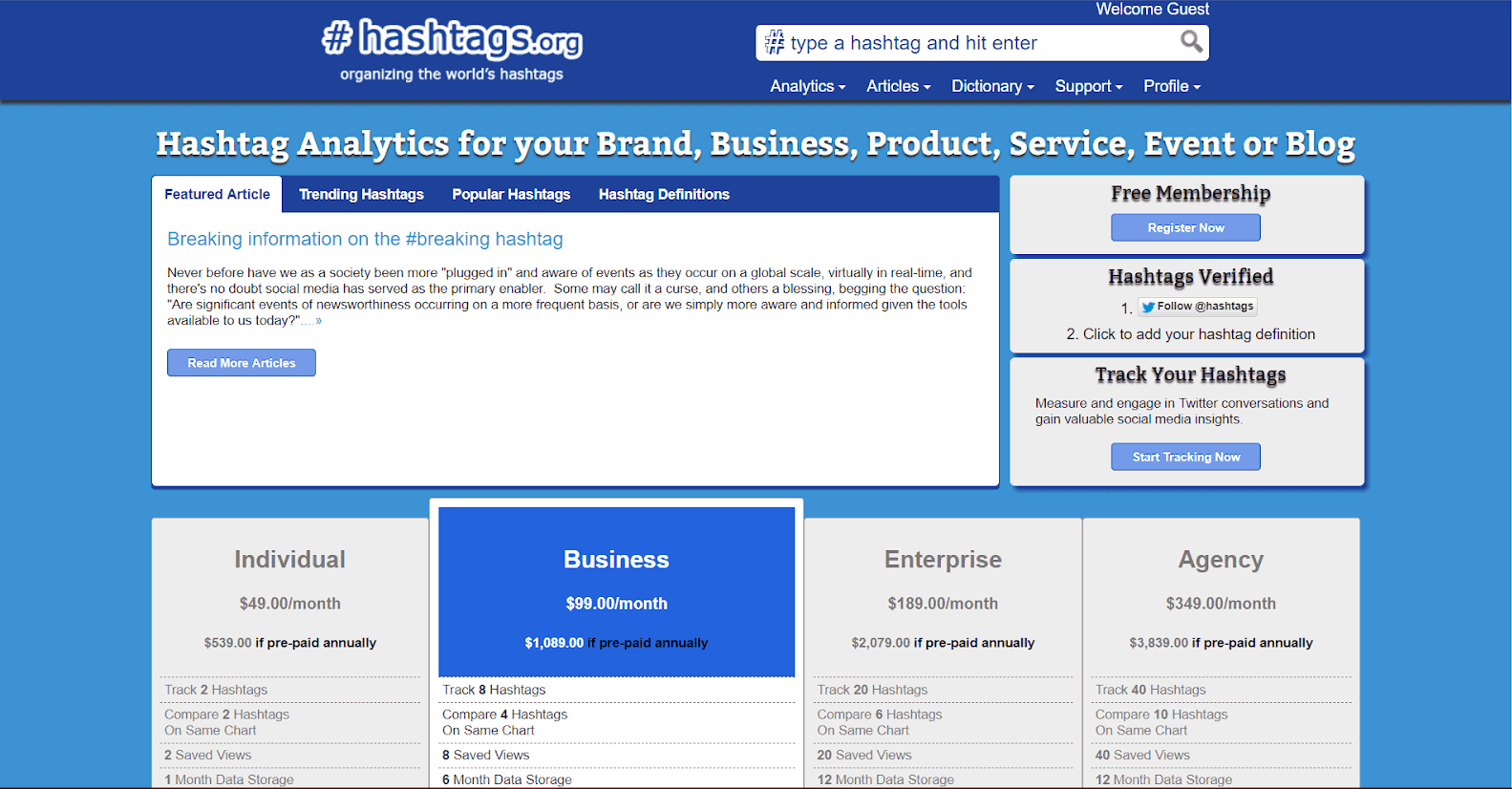 hashtags tracking tools