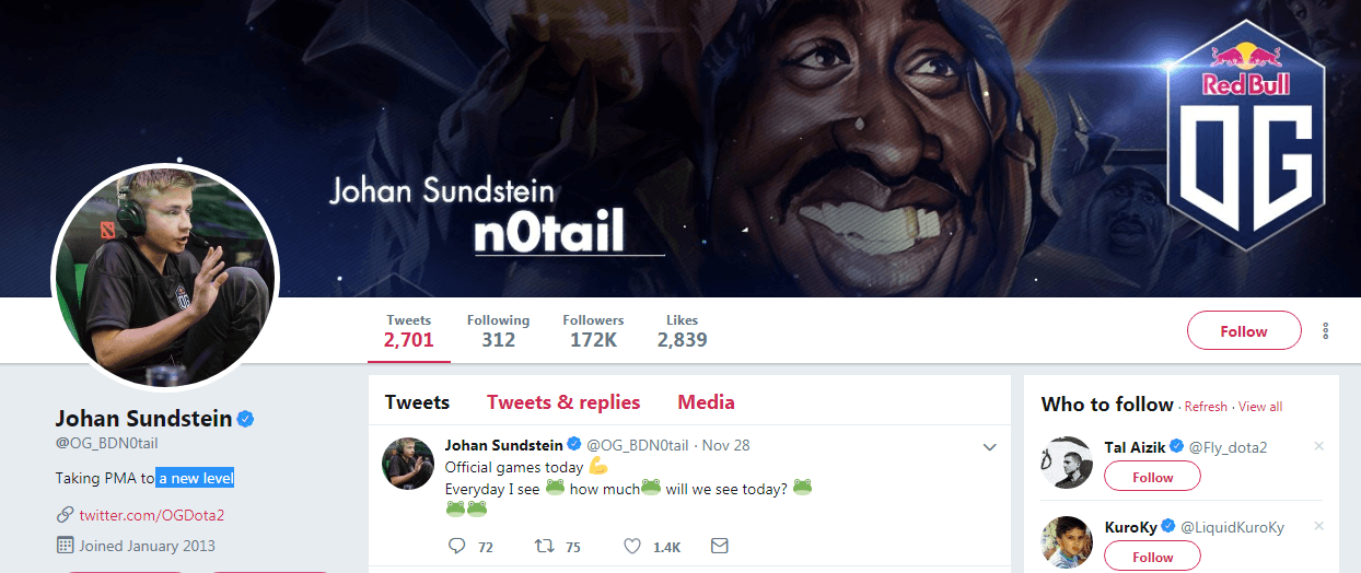 johan sundstein esports influencers