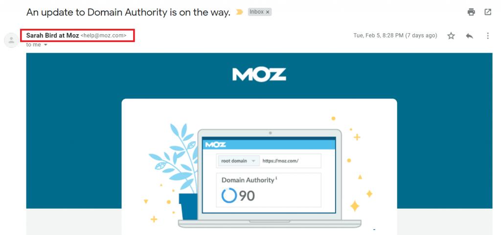 show your brand’s name increase email deliverability