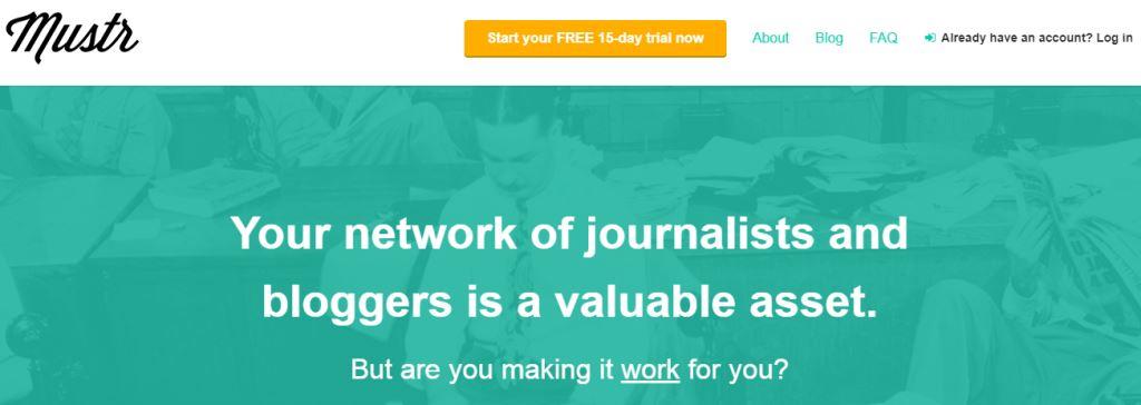 mustr online pr tool