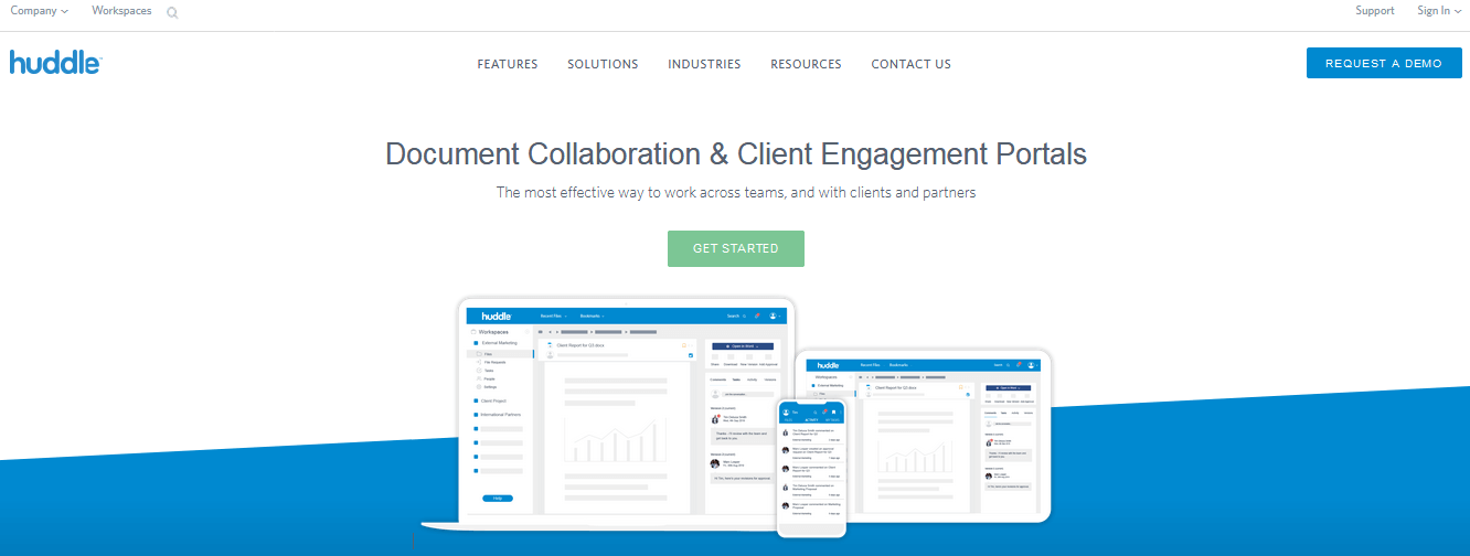 huddle document management software