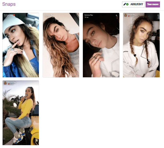 sommer ray snapchat influencer