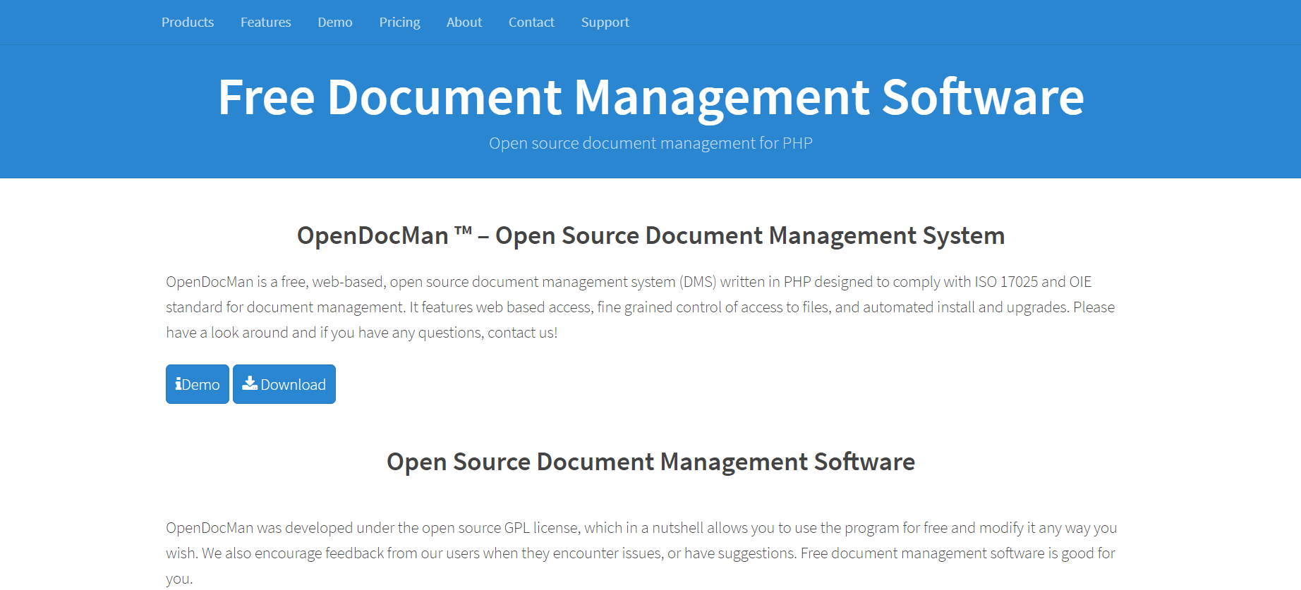 opendocman document management software