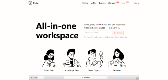 notion project management tool