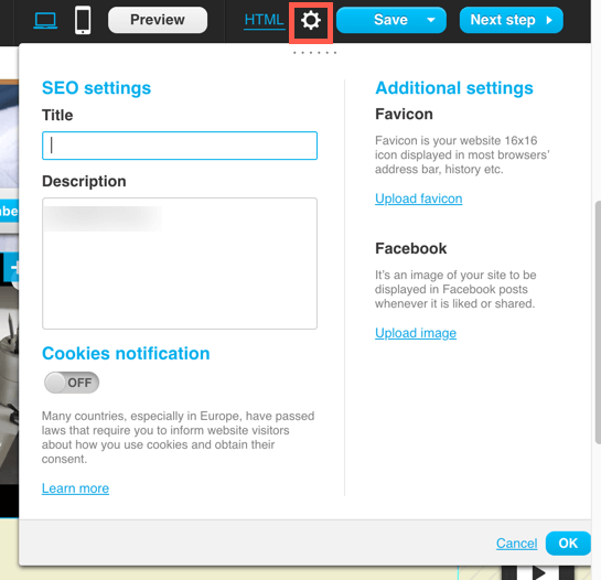 seo settings high-converting landing pages