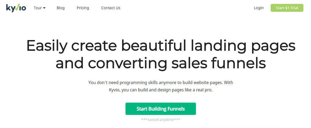kyvio clickfunnels alternative