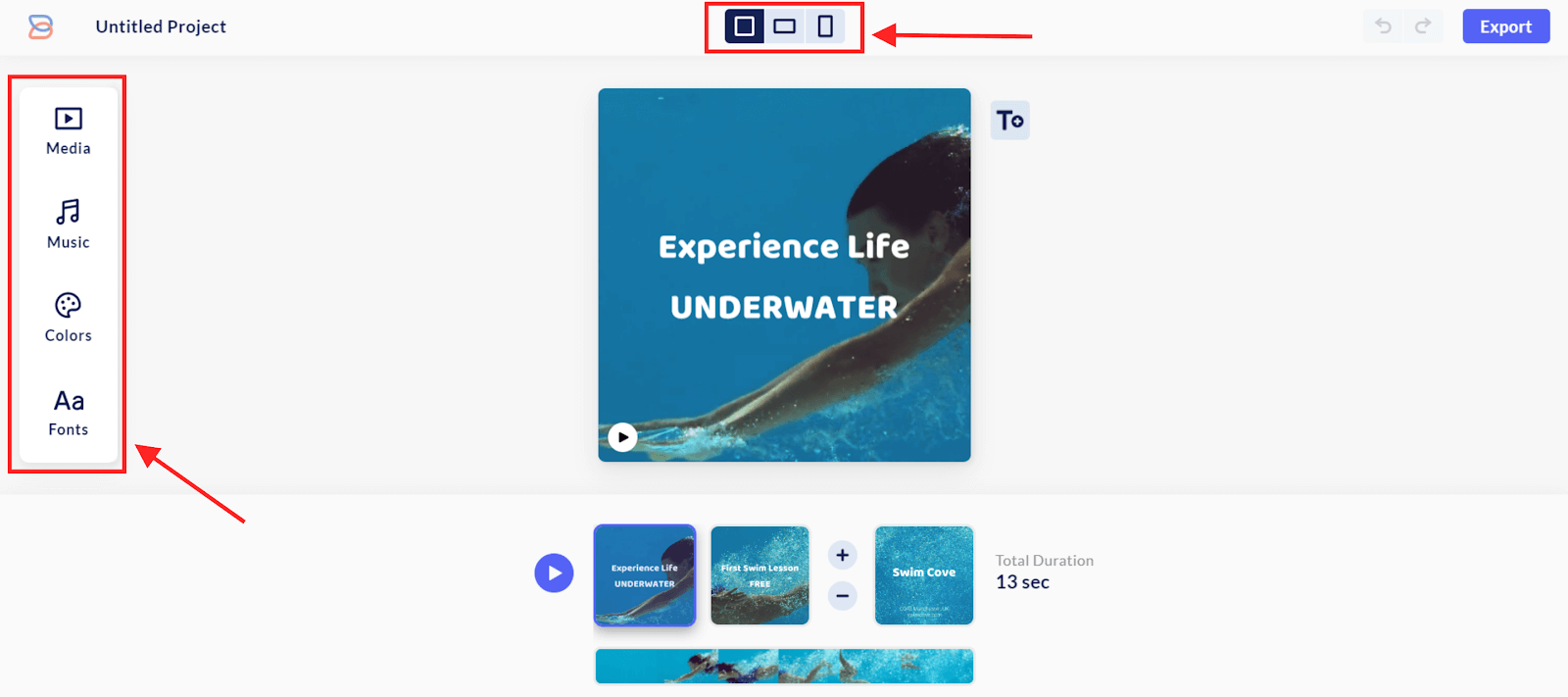 includes media, music, colors, and even fonts