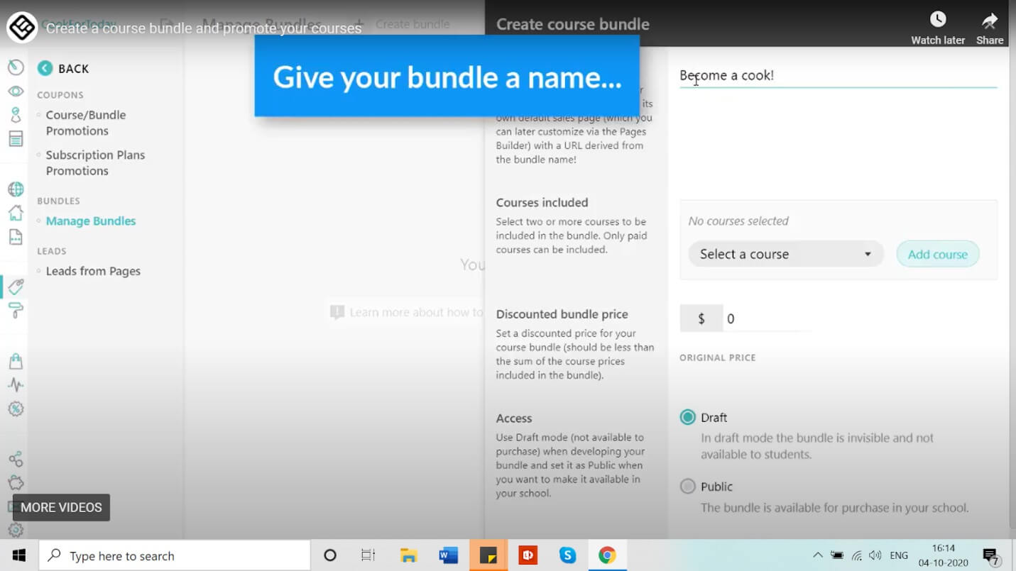 create bundle 2