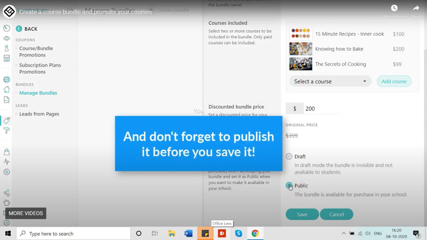 publish the bundle