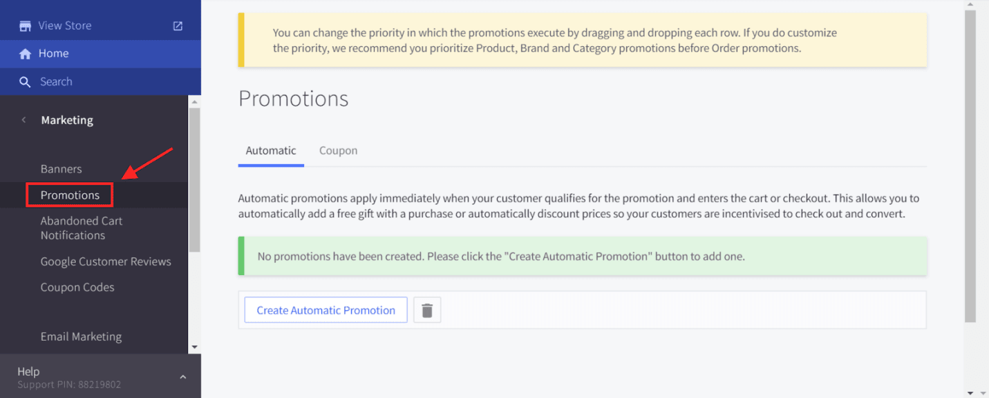marketing options promotions