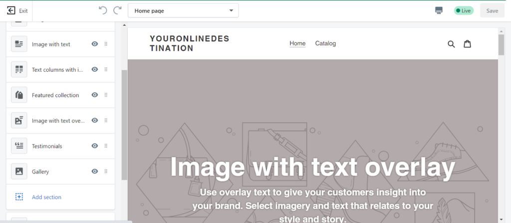 online store management theme