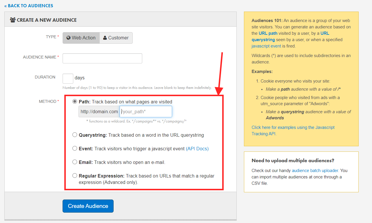 perfect audience target audience creation