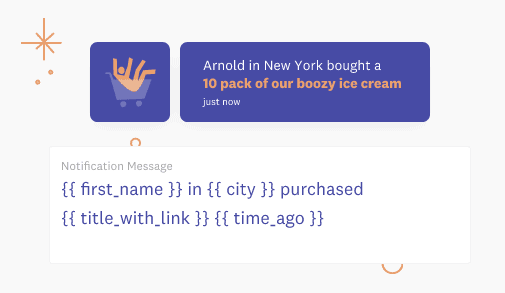 live social proof notifications