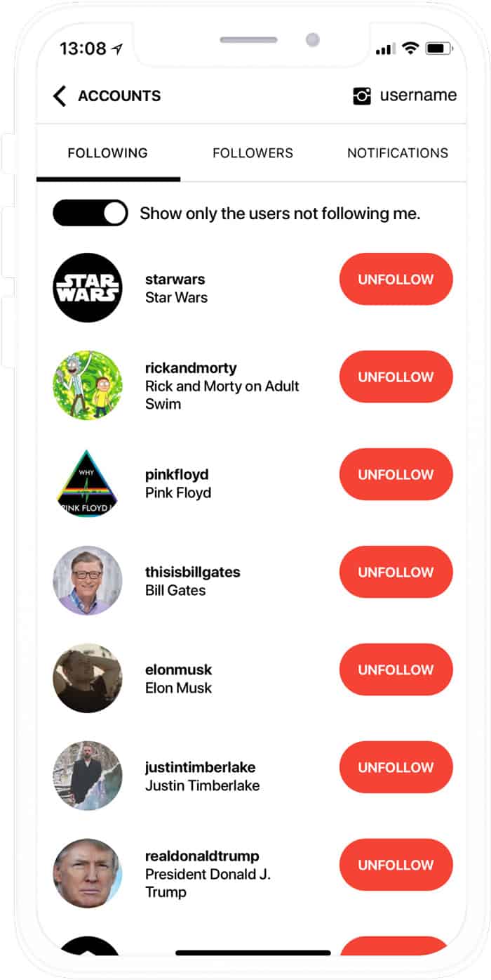 check who isn’t following you back on instagram