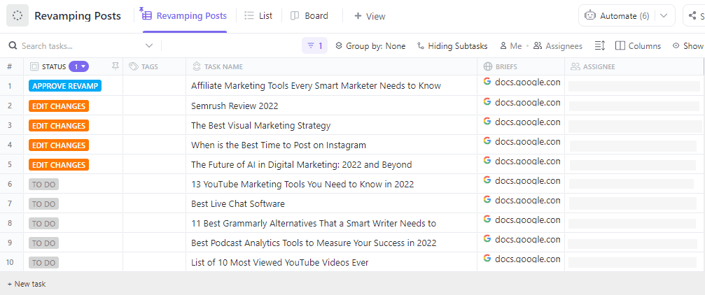 revamping content plan
