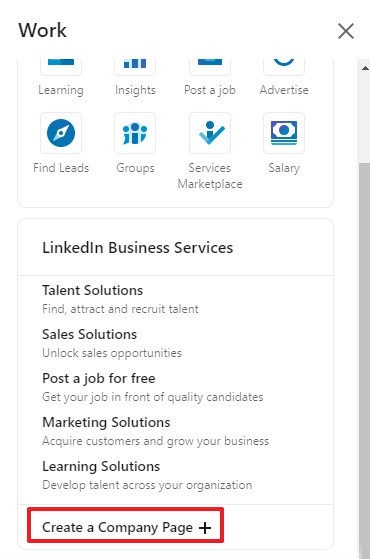 linkedin how to setup bussiness linkedin page