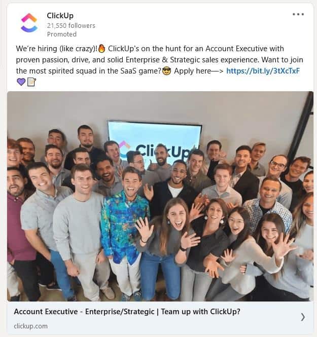 linkedin job posting