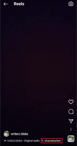 tagged user in ig reel