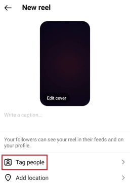 tagging users in ig reels