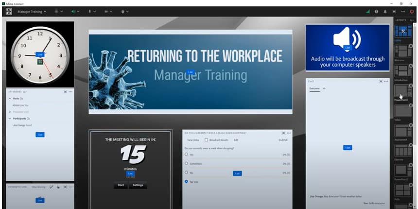 prepare mode in adobe connect meeting