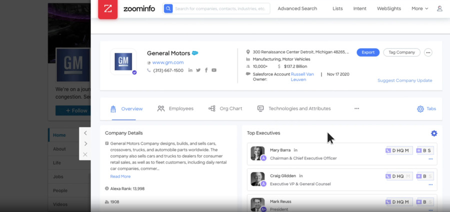 zoominfo reachout