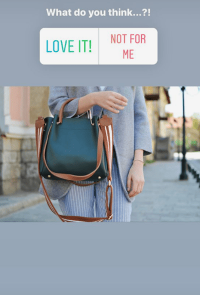 ig story poll for product feedback