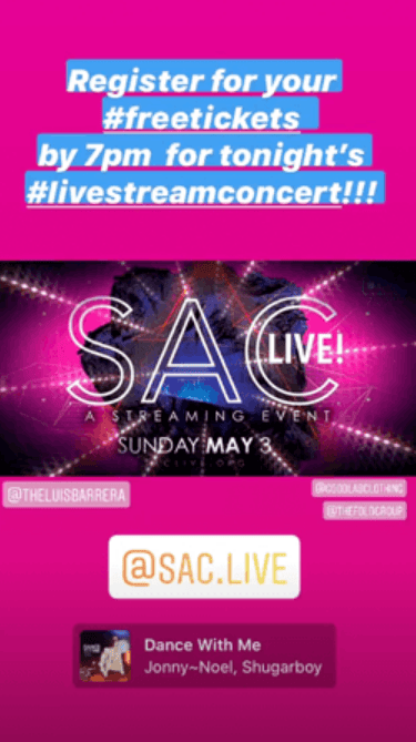 offer a sale or access to an event through your instagram story