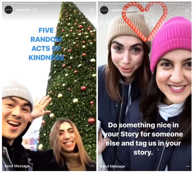 share an act of kindness of your ig story