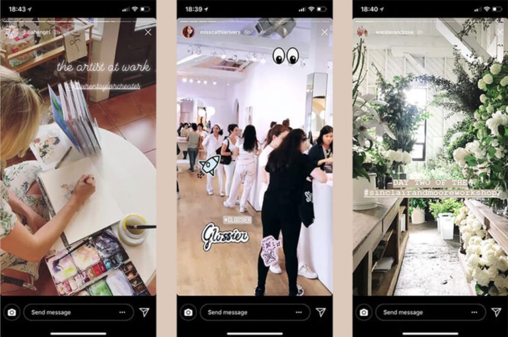 share behind-the-scenes content on ig story