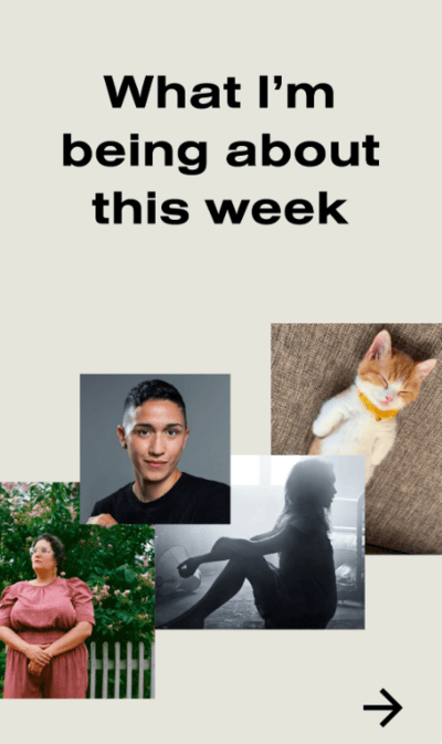 share personal stories on ig