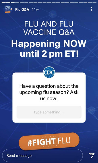 share q&a session on insta stories