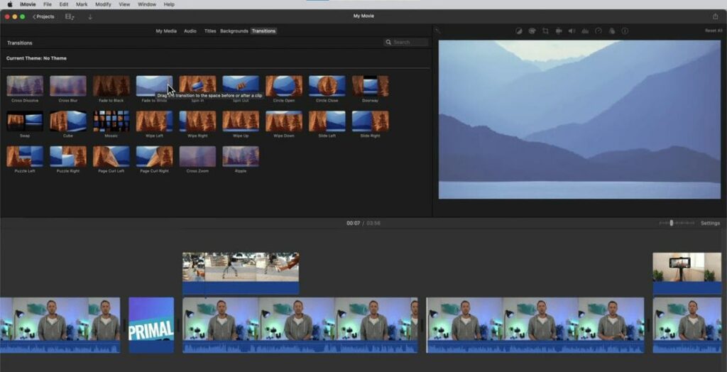 imovie fitlers