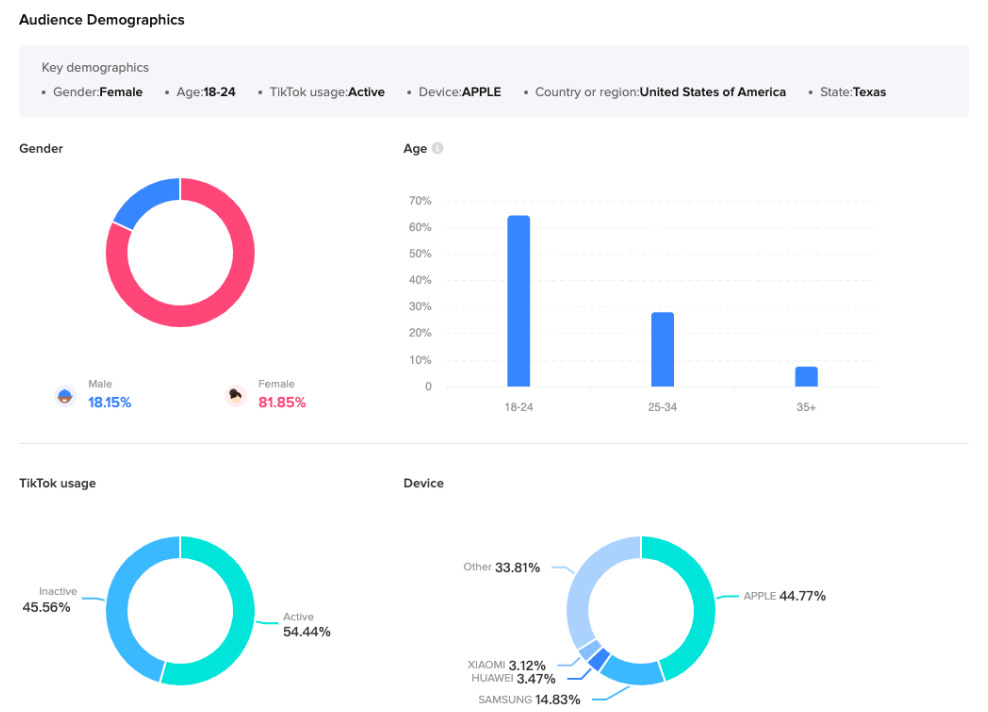 tiktok audience demographics