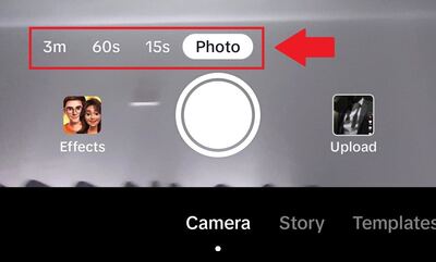 tiktok camera example