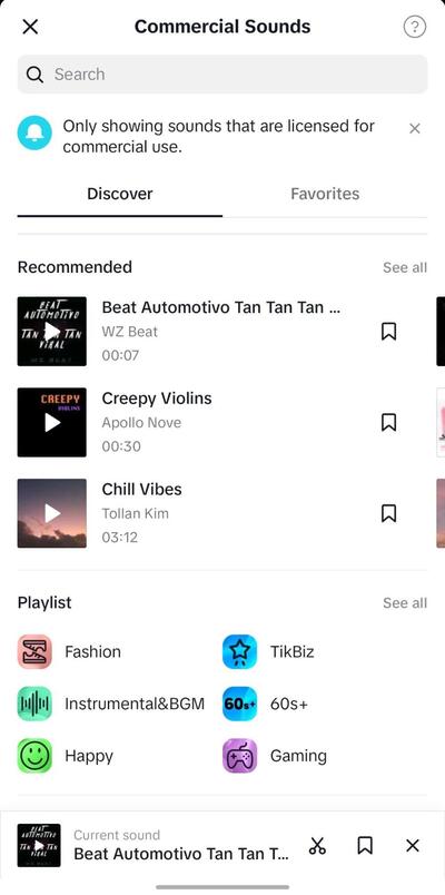 tiktok sounds
