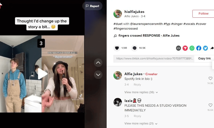 tiktok duets