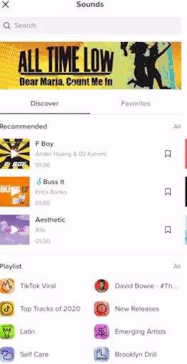 discover trending sounds