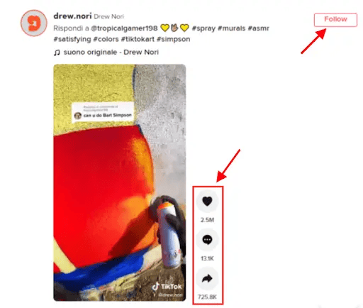 like follow people on tiktok
