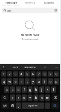 tiktok following list