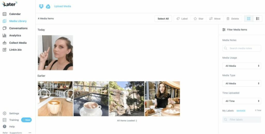 later content scheduler