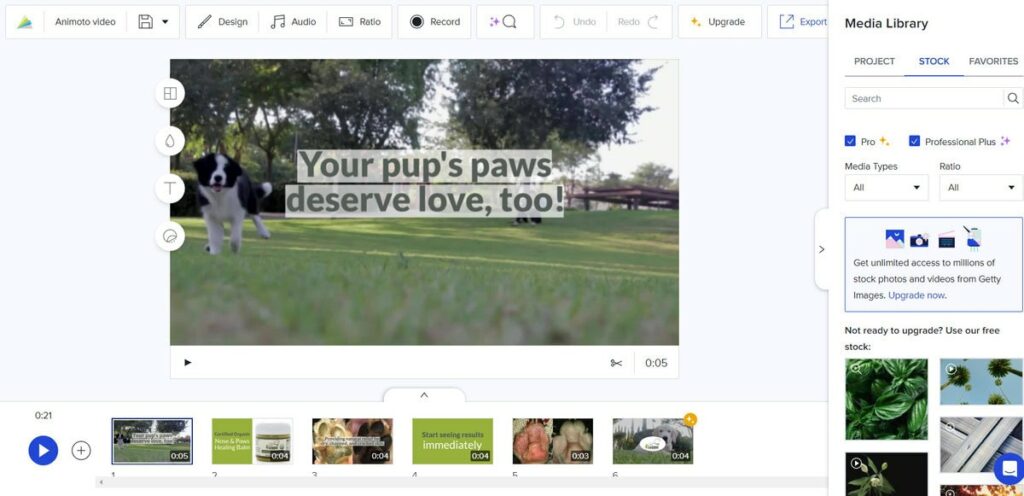 animoto video editor