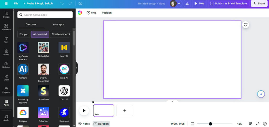 canva video editor ai tools