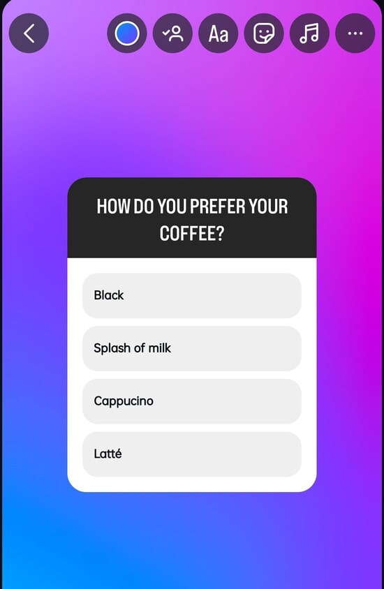 how do you instagram poll