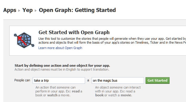 get started with open graph