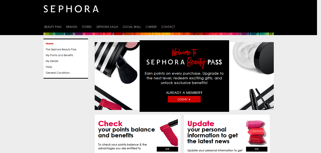 Sephora website Improve Customer Service