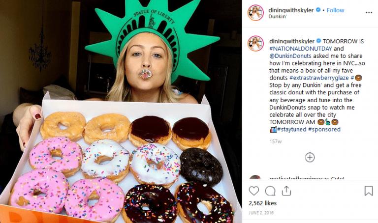 Dunkin’ Donuts Influencer Marketing vs Content Marketing