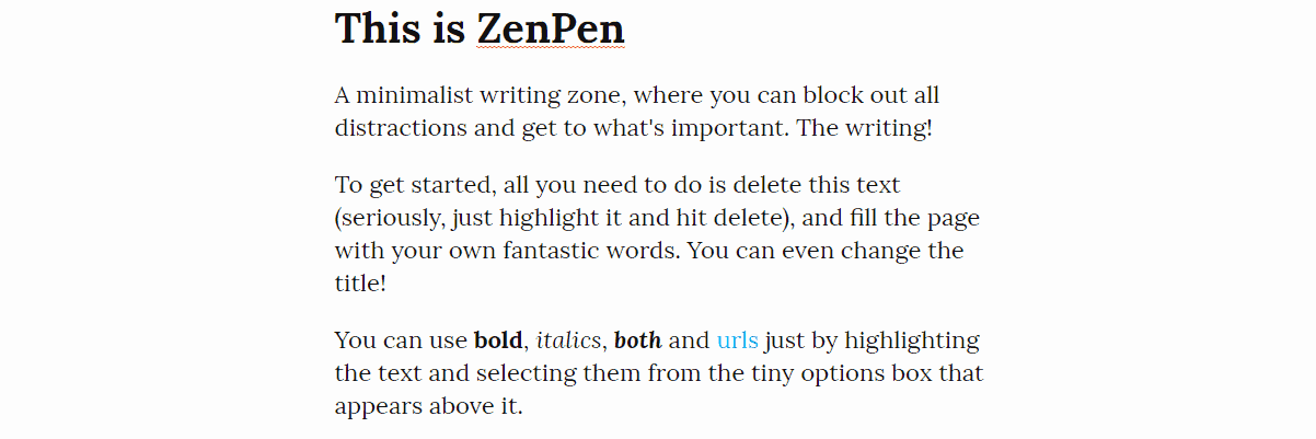 ZenPen - Content Writing Tools